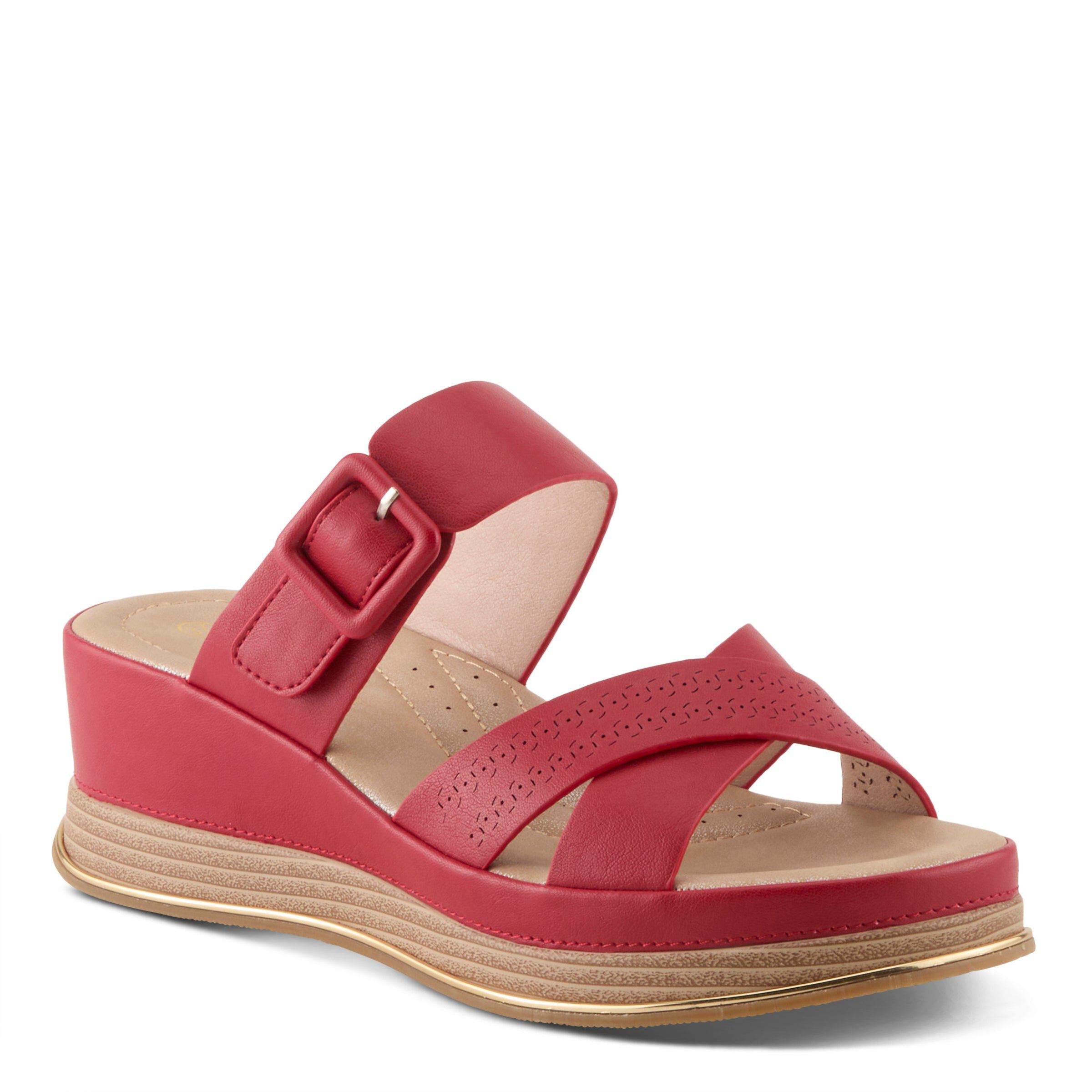 Cattaneo Wedge Sandal, RED, hi-res image number 0