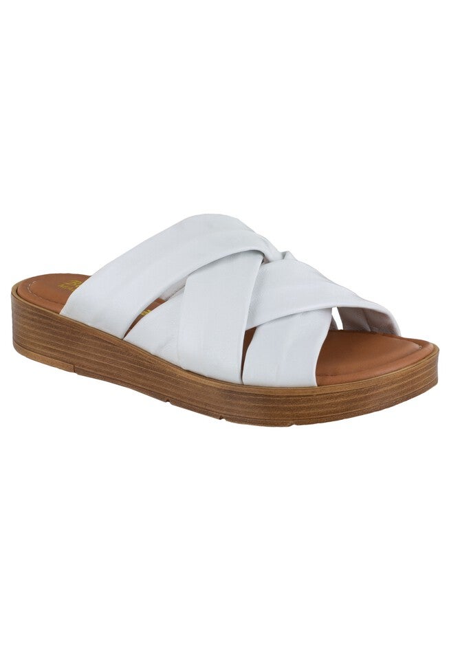 Tor-Italy Slide , WHITE LEATHER, hi-res image number null