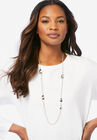 Twisted Knot Necklace, SILVER, hi-res image number null