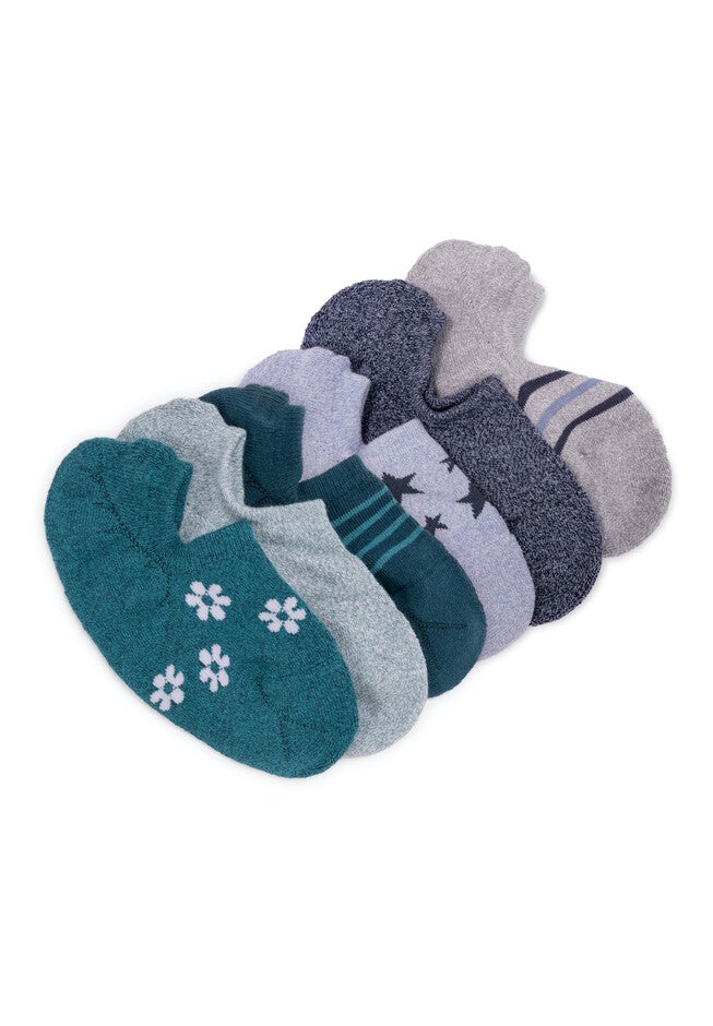 6 Pair Pack No Show Sport Socks, MULTI, hi-res image number null