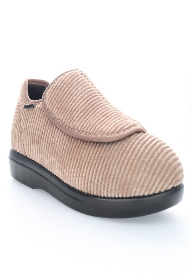 Propet Women'S Cush N Foot Slippers Flats, STONE CORDUROY, hi-res image number null