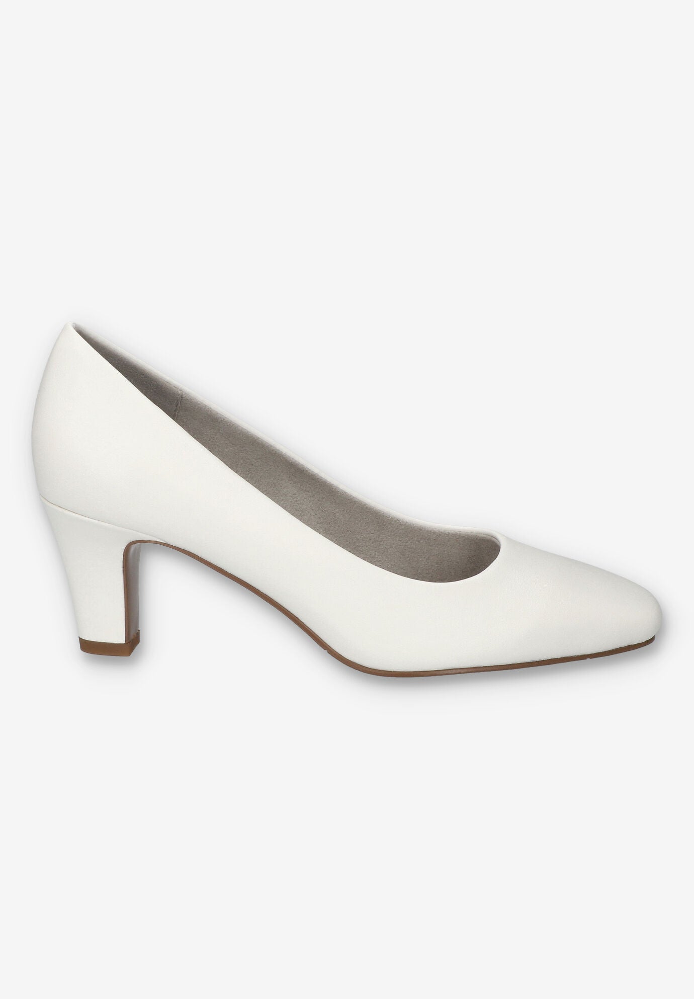Poet Square Toe Pump, WHITE, alternate image number 2
