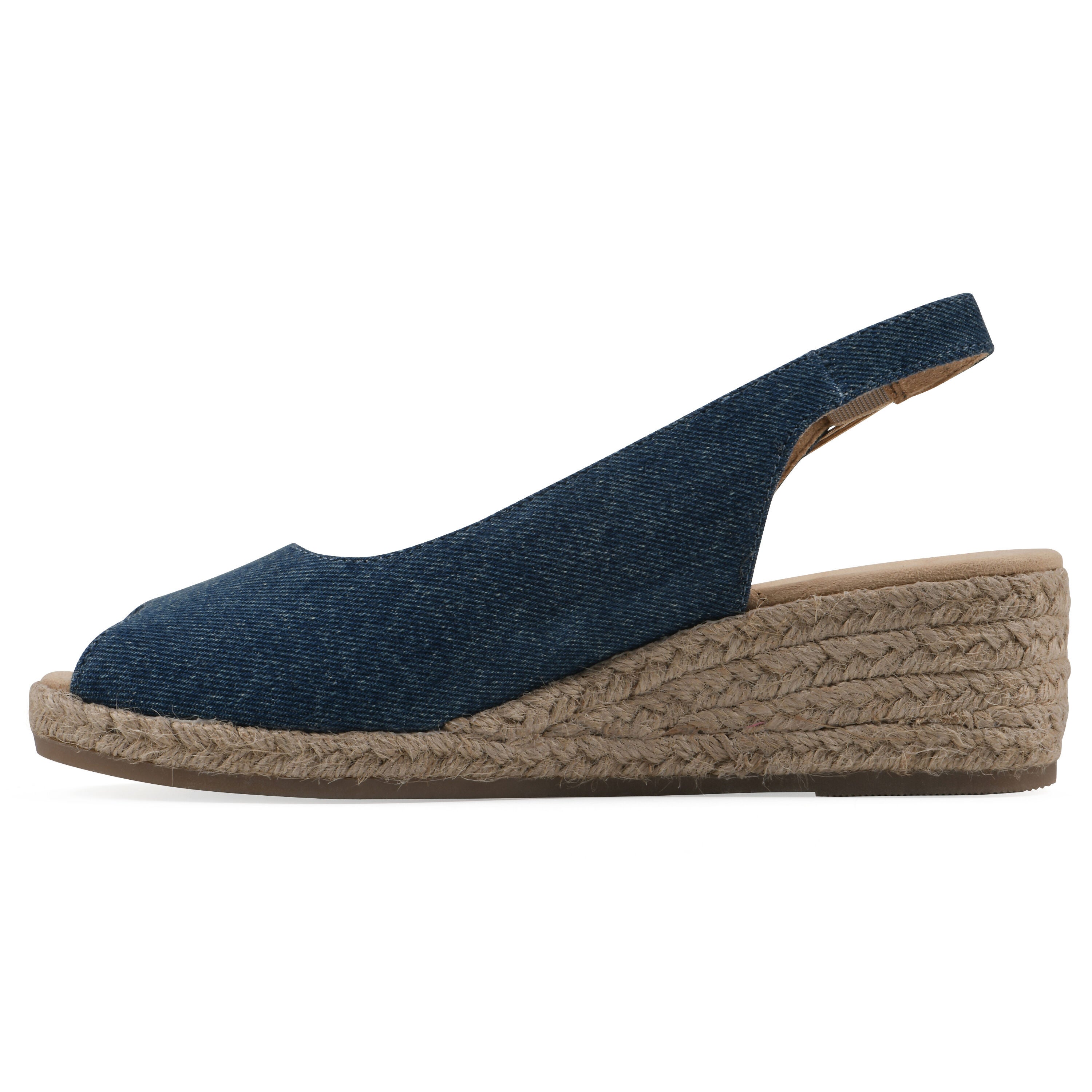 Maize Espadrille Wedge Sandal, DARK BLUE DENIM, alternate image number 3