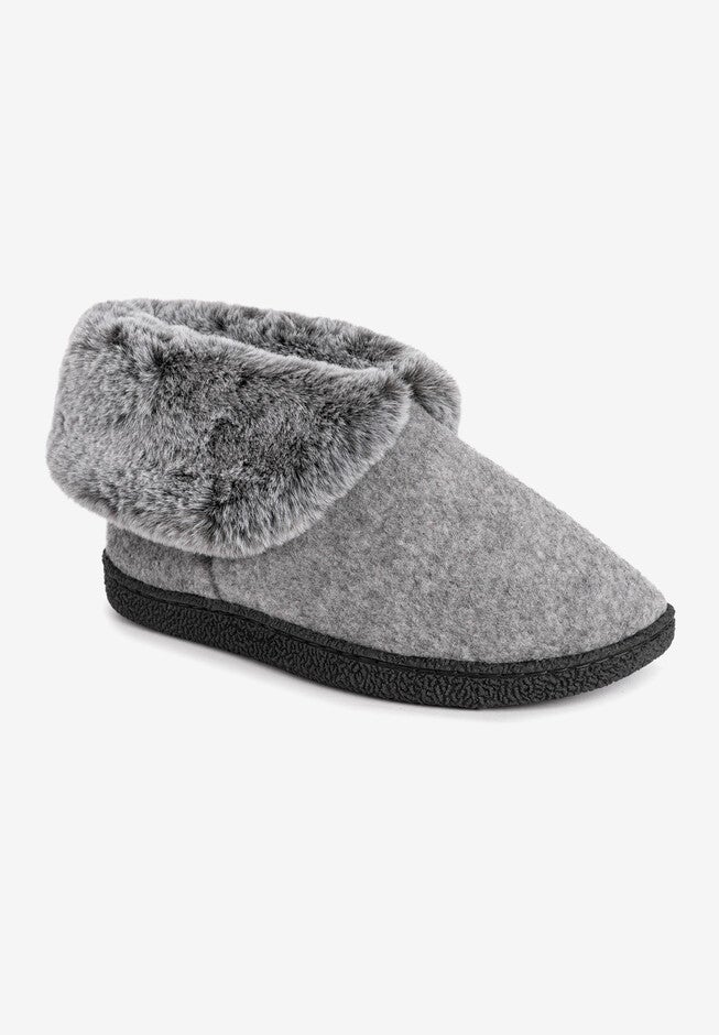 Marguerite Bootie Slipper, GREY, hi-res image number null
