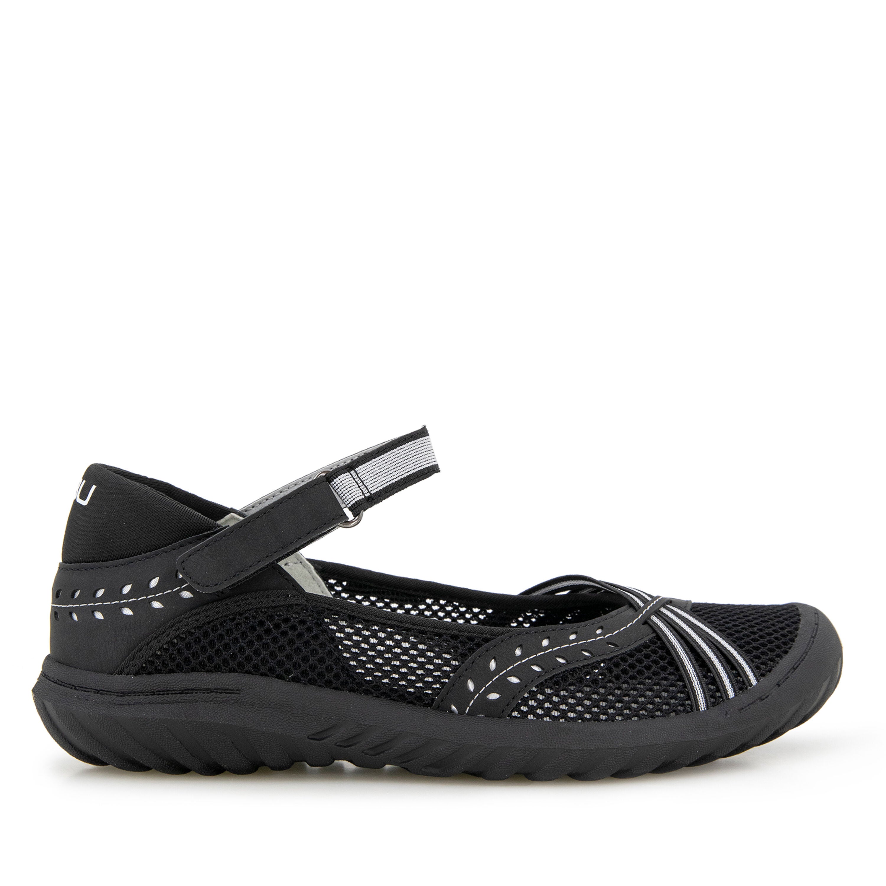 Maya Hook and Loop Mary Jane, BLACK OFF WHITE, alternate image number 2