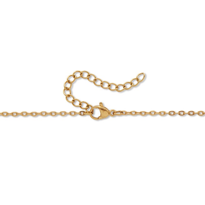 .97 TCW Round Black Cubic Zirconia 14k Gold-Plated Paw Print Necklace 18-inch, BLACK, on-hover image number null