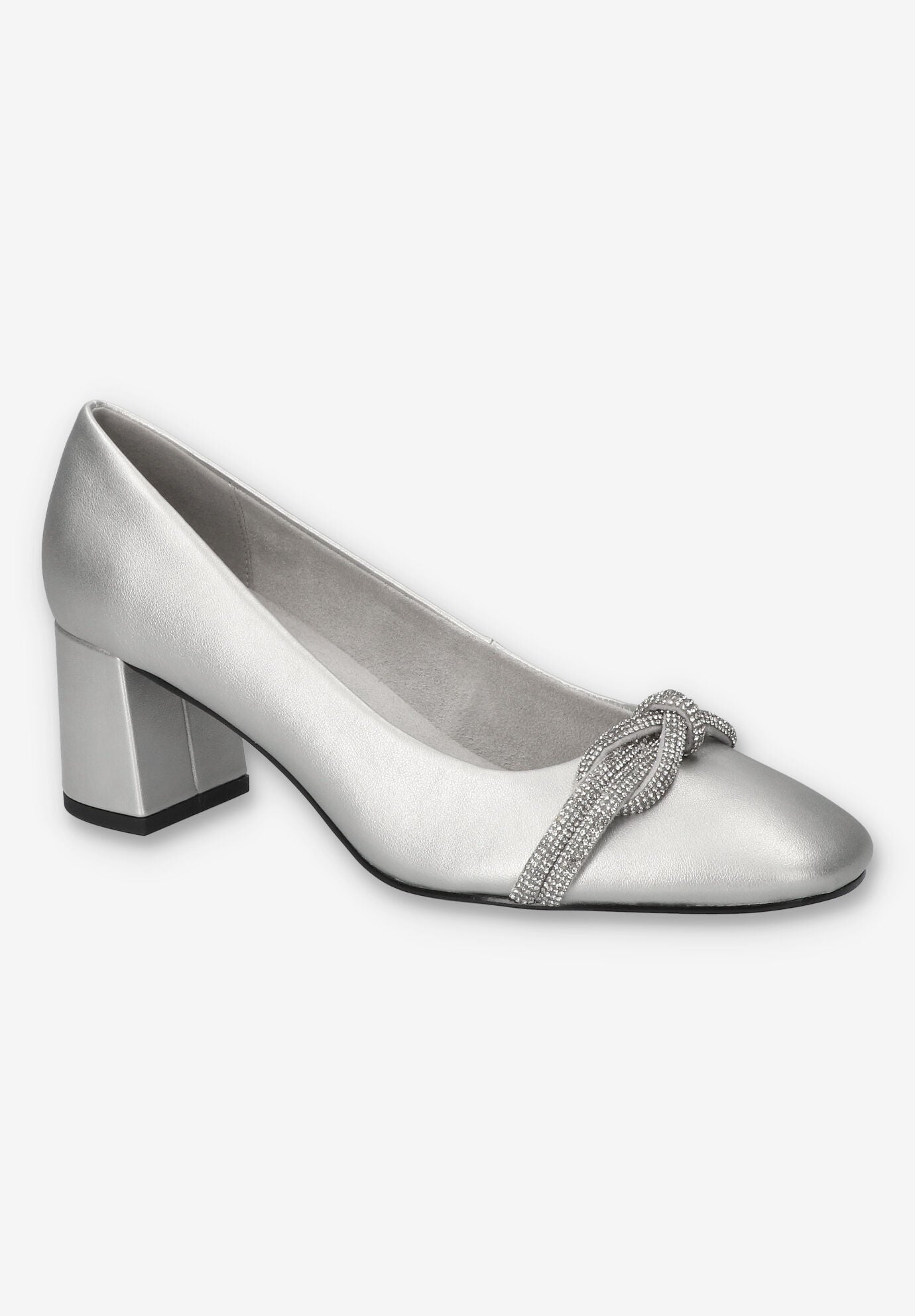 Marigold Square Toe Pump, SILVER, hi-res image number 0