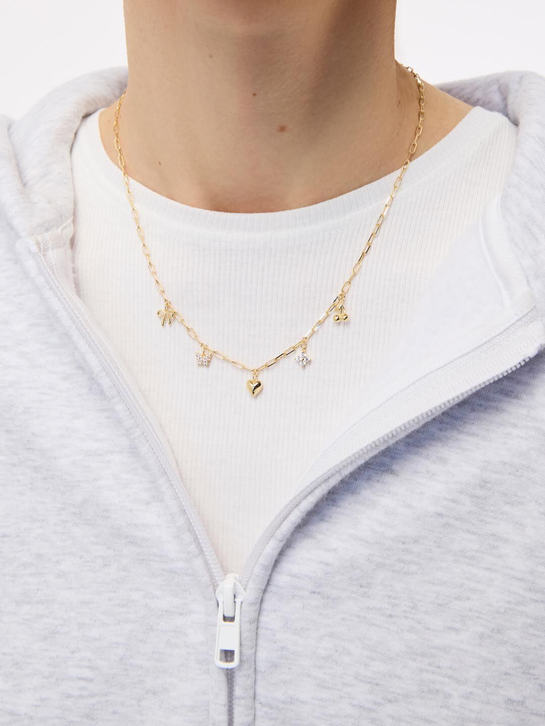 The Everyday Charm Necklace, GOLD, alternate image number 3