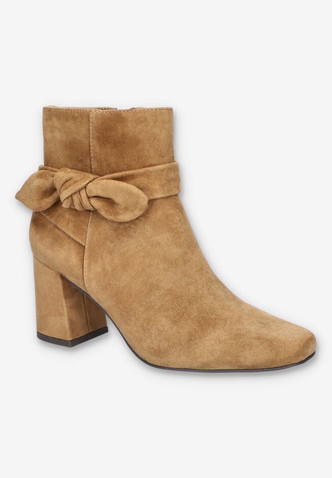 Felicity Bootie, COGNAC SUEDE LEATHER, hi-res image number null