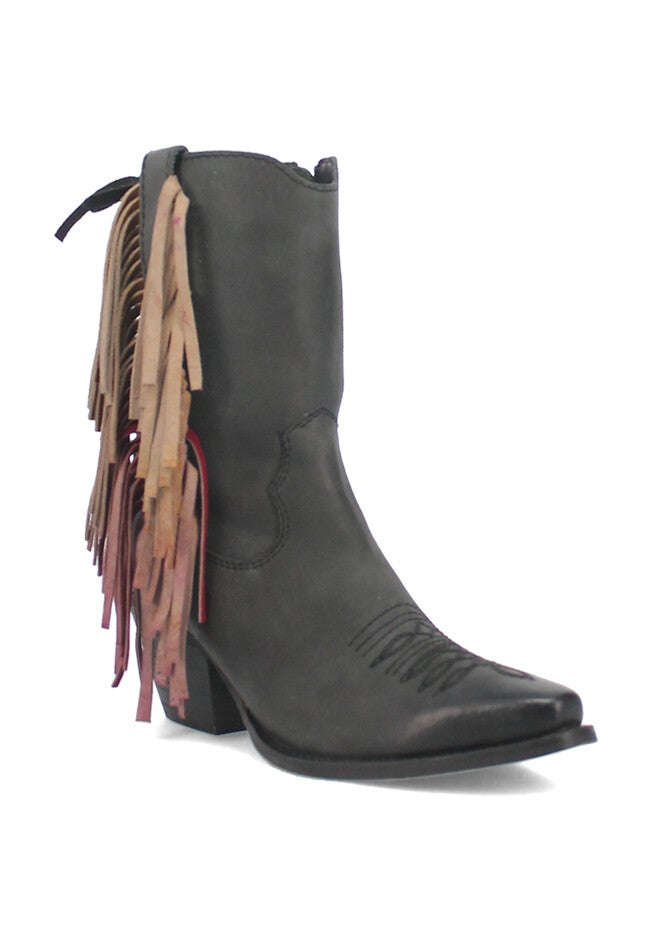 Fringe Benefits Mid Calf Boot, BLACK, hi-res image number null