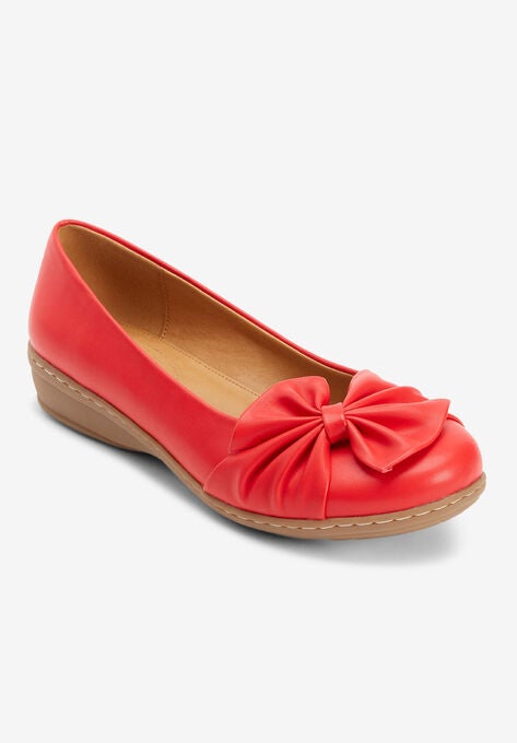 The Pamela Slip-On Flat , RED, hi-res image number null