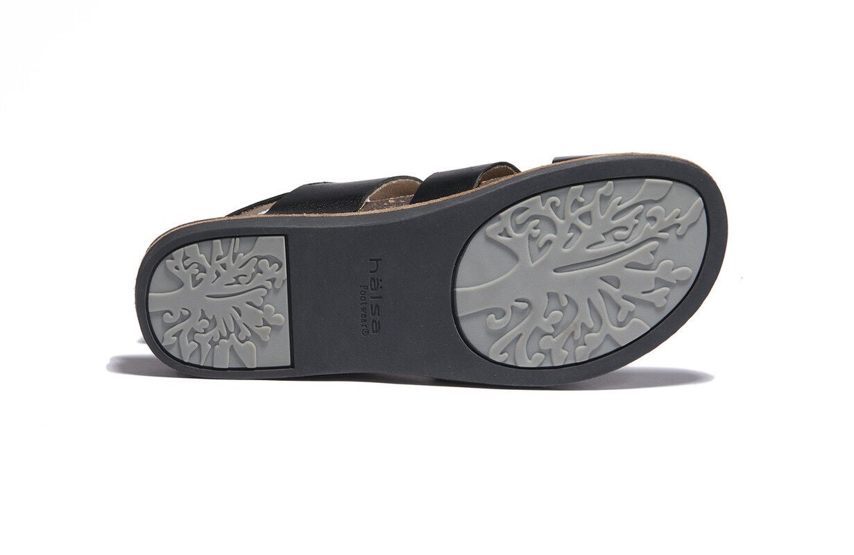 Bella Cork Bottom Sandal, BLACK, alternate image number 4