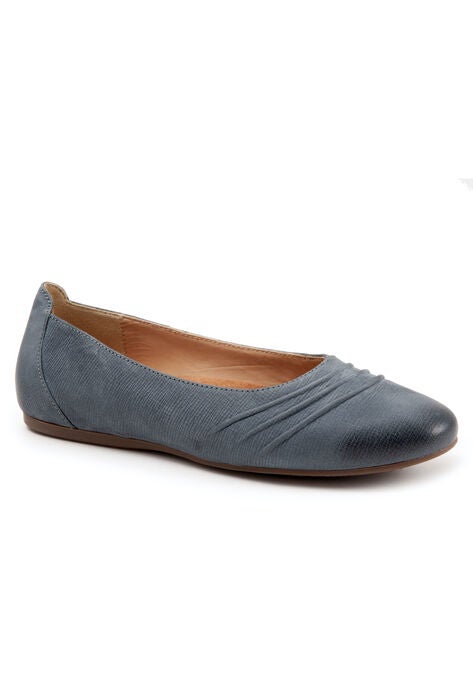 Safi Ballerina Flat, DENIM NUBUCK, hi-res image number null