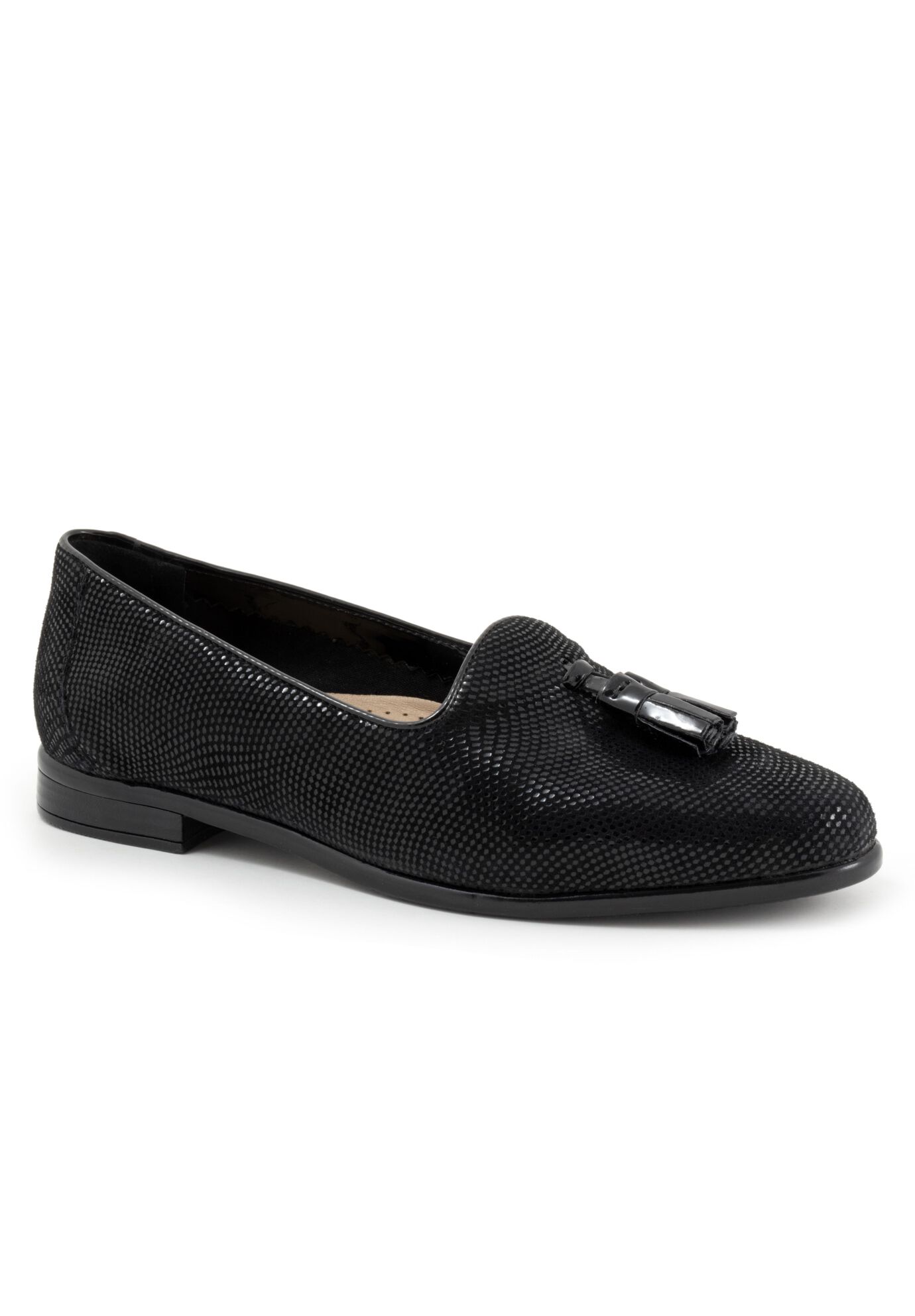 Liz Tassel Loafer, BLACK MINI DOT, hi-res image number 0