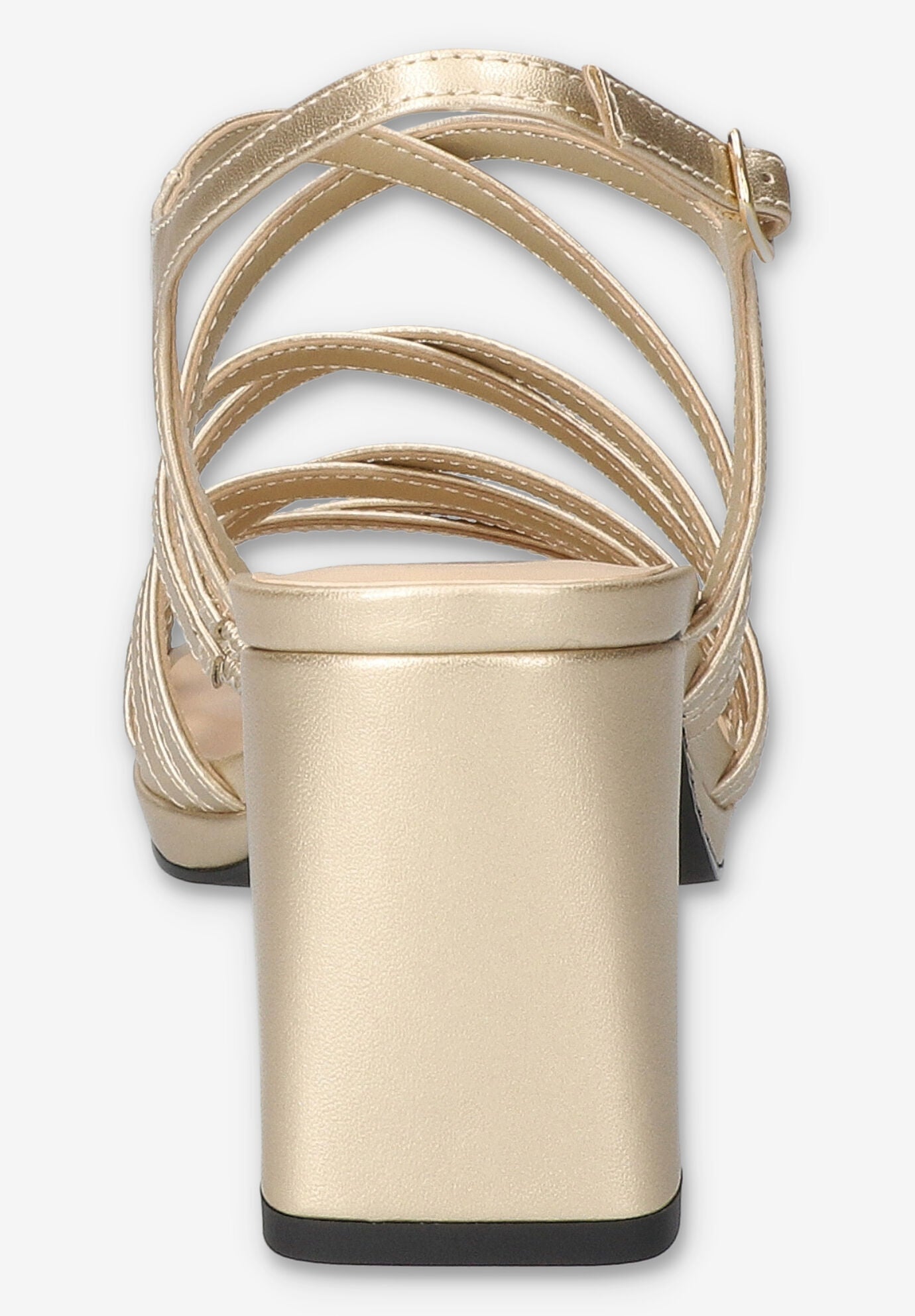 Damsel Square Toe Heeled Sandal, CHAMPAGNE, on-hover image number 1