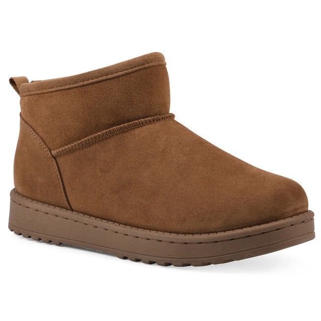 Inspo Faux Fur Leather Bootie, WHISKEY SUEDE, hi-res image number null