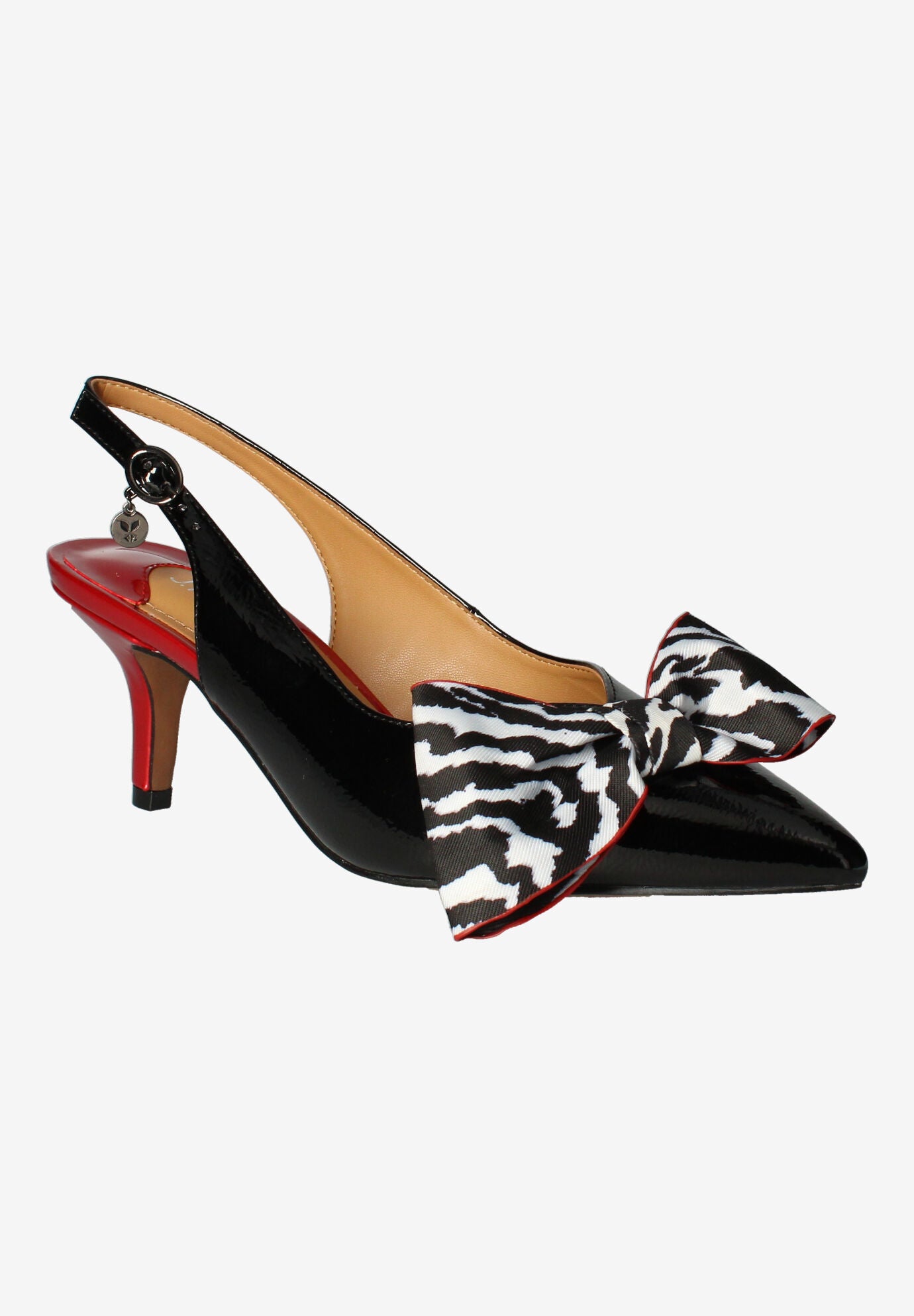 Devika Slingback Pump, BLACK RED WHITE, hi-res image number 0