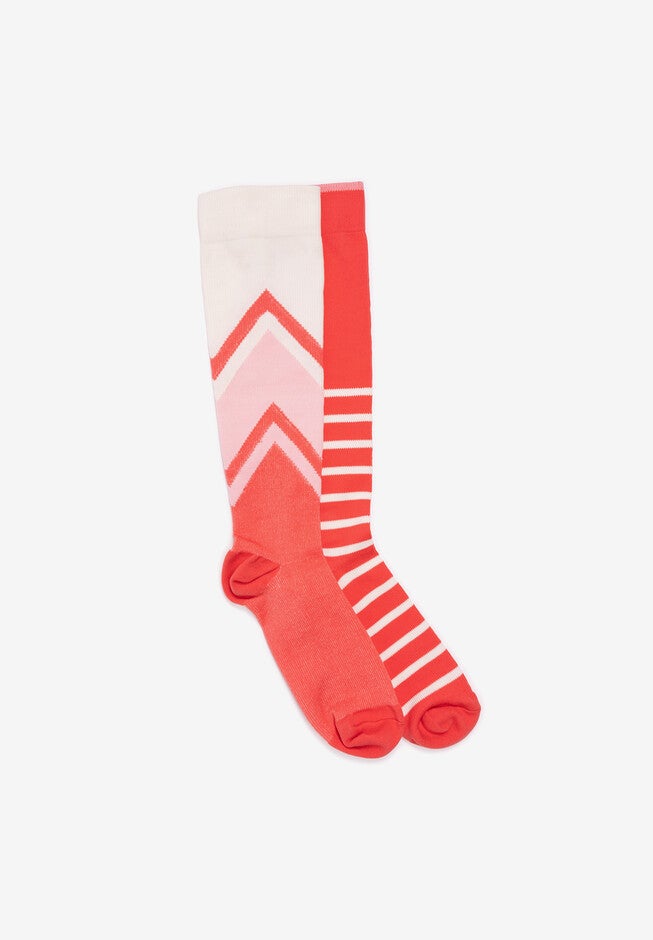 2 Pair Pack Compression Sock, PINK PAPAYA, hi-res image number null