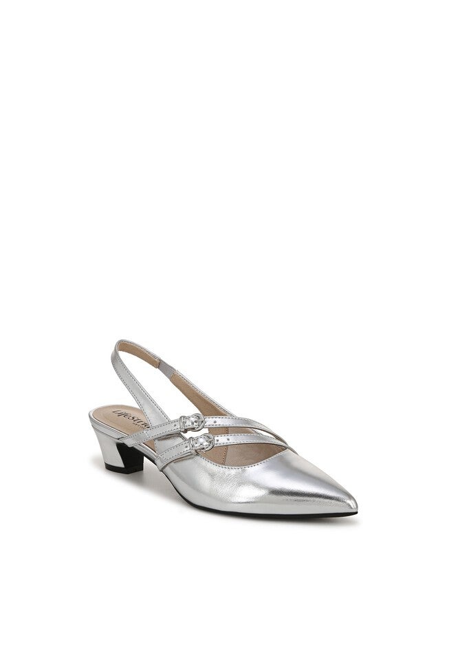Monique Heel, SILVER FAUX LEATHER, hi-res image number 0