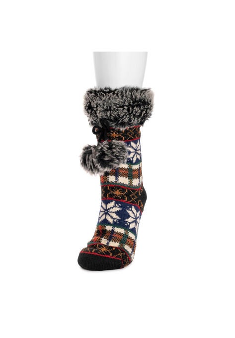 Cuff Cabin Slipper Socks, , alternate image number null