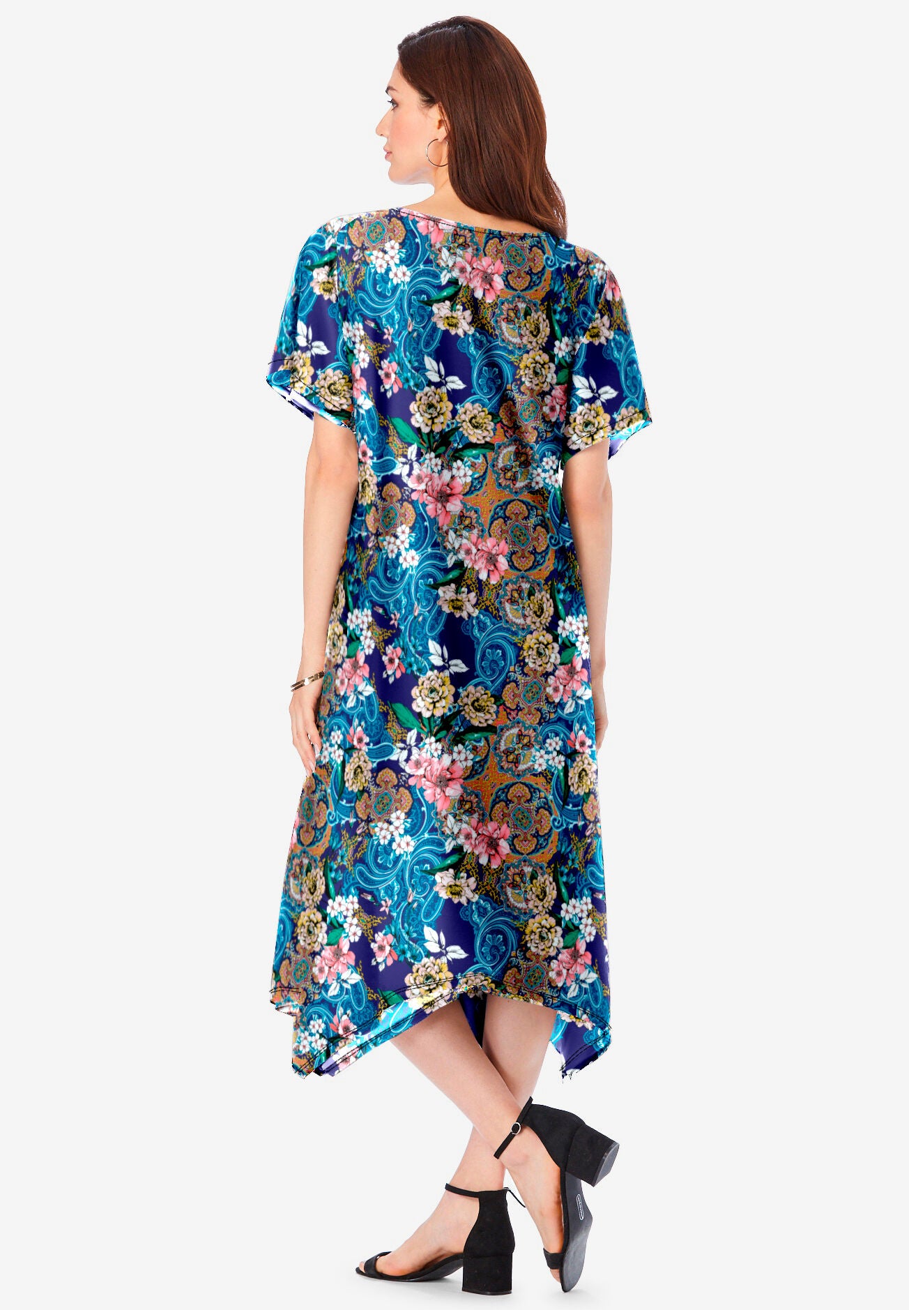 Reversible Drop Sleeve Swing Dress, , on-hover image number 1