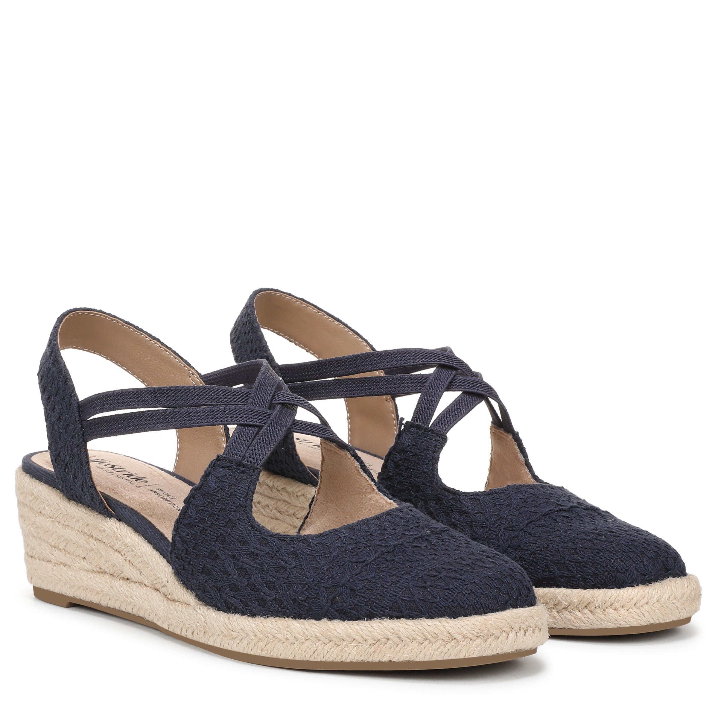 Patience Espadrille Wedge Sandal, LUX NAVY, alternate image number 2