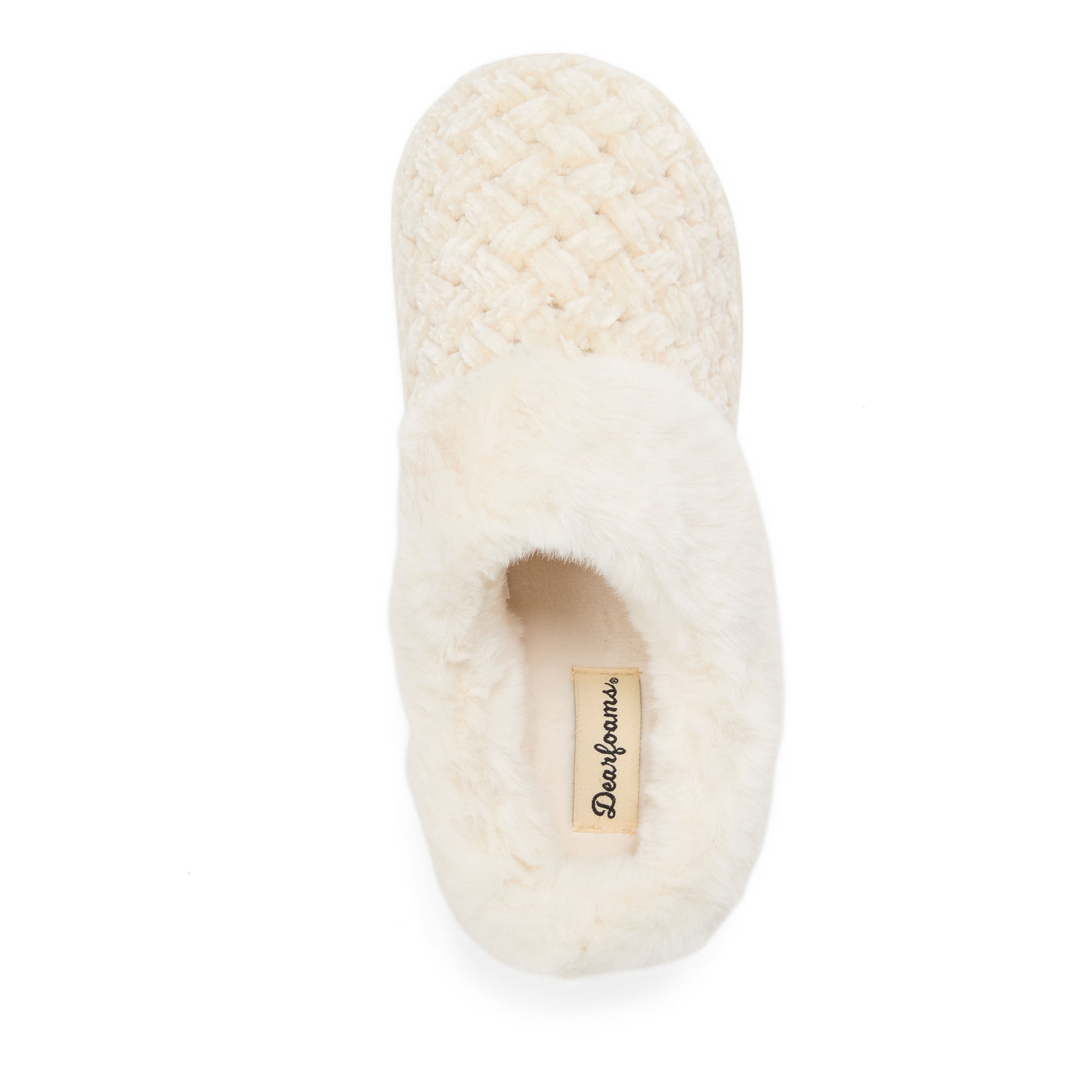 Claire Cable Knit Chenille Clog, CREAM, alternate image number 3