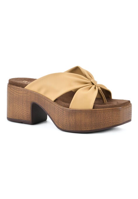 Glamming Platform Sandal, BUTTER CREAM SMOOTH, hi-res image number null