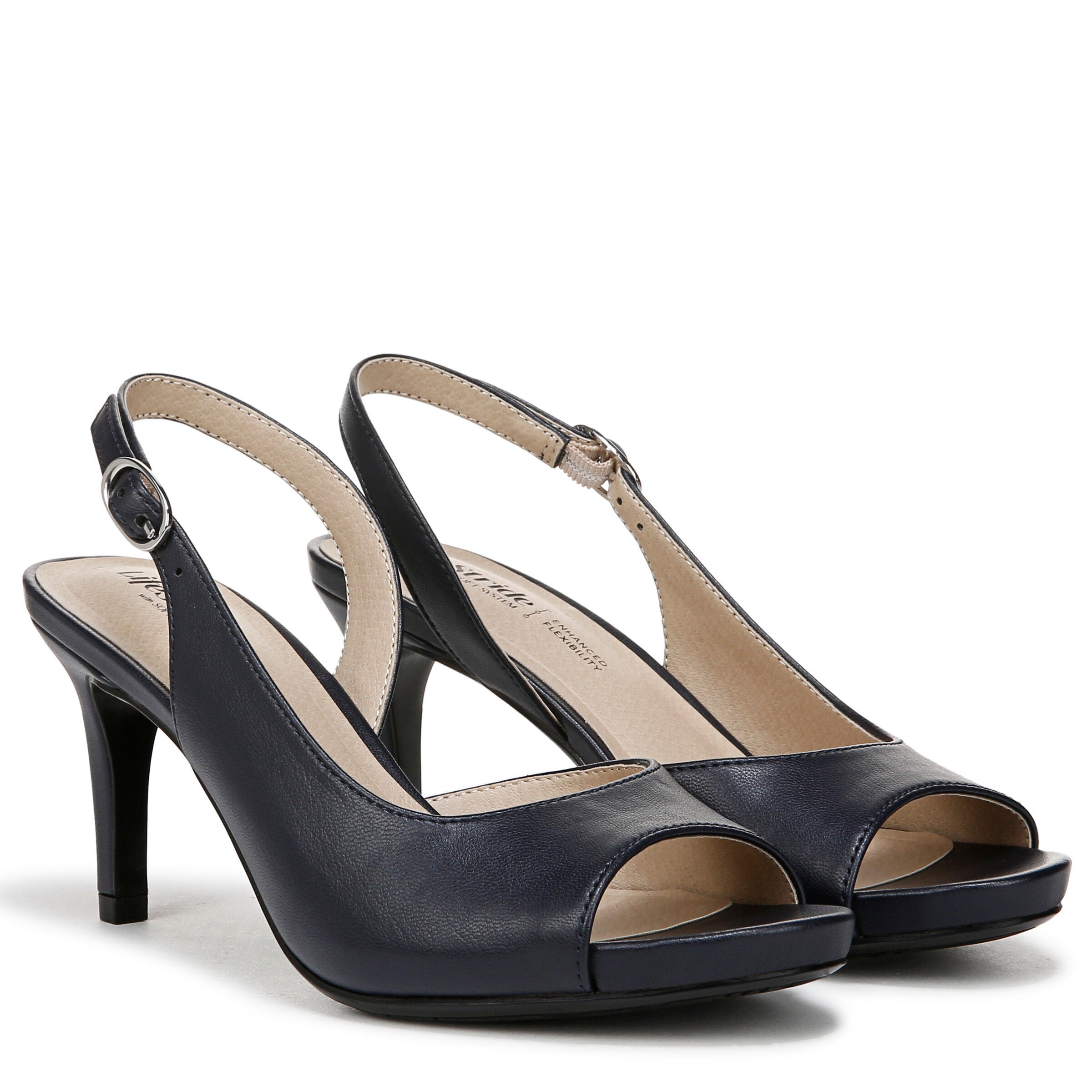 Teller 2 Slingback Pump, LUX NAVY, alternate image number 2