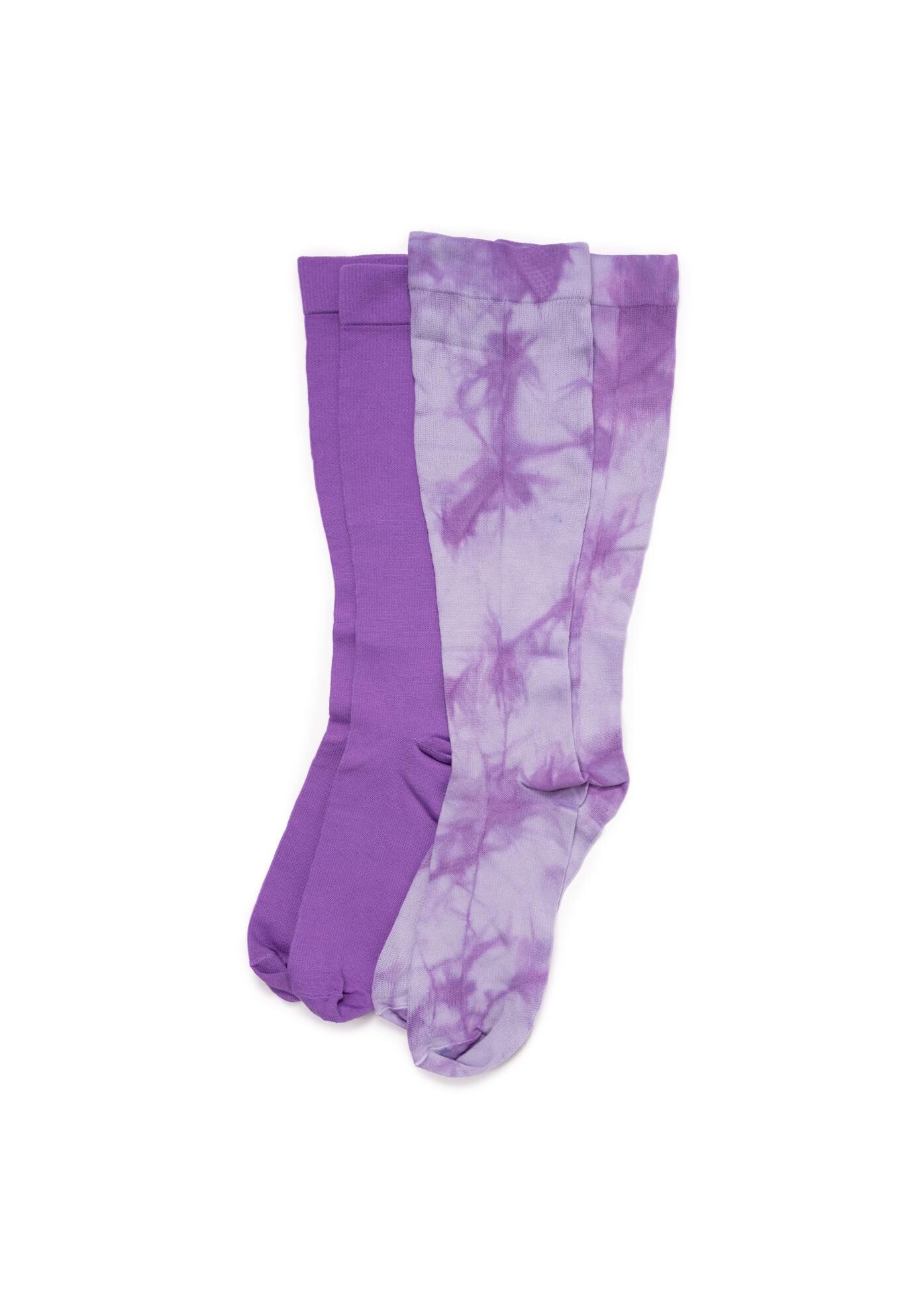 Women&#39;S 2 Pair Pack Compression Socks, LAVENDER LILAC, hi-res image number 0