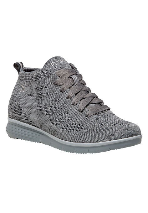 TravelFit Hi Sneakers by Propet®, LIGHT GREY, hi-res image number null