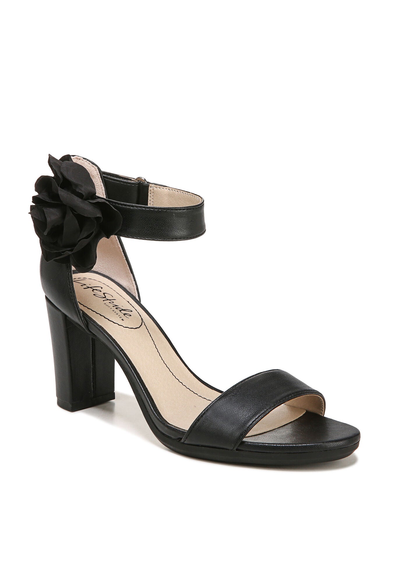 Adore Me Sandal, BLACK FABRIC, hi-res image number 0