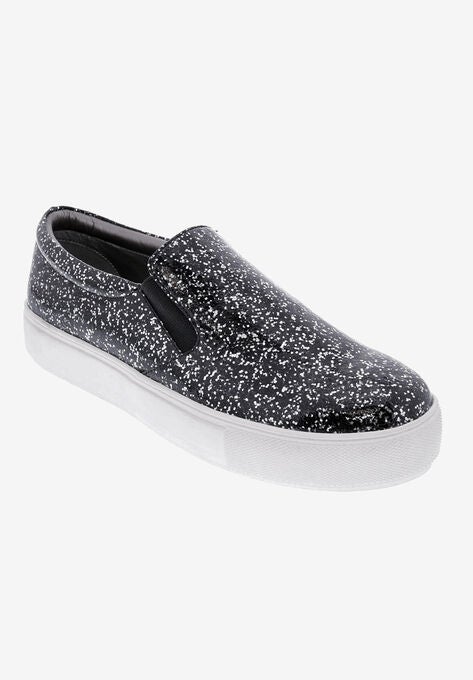 Accent Slip On Sneaker, BLACK SPARKLE, hi-res image number null