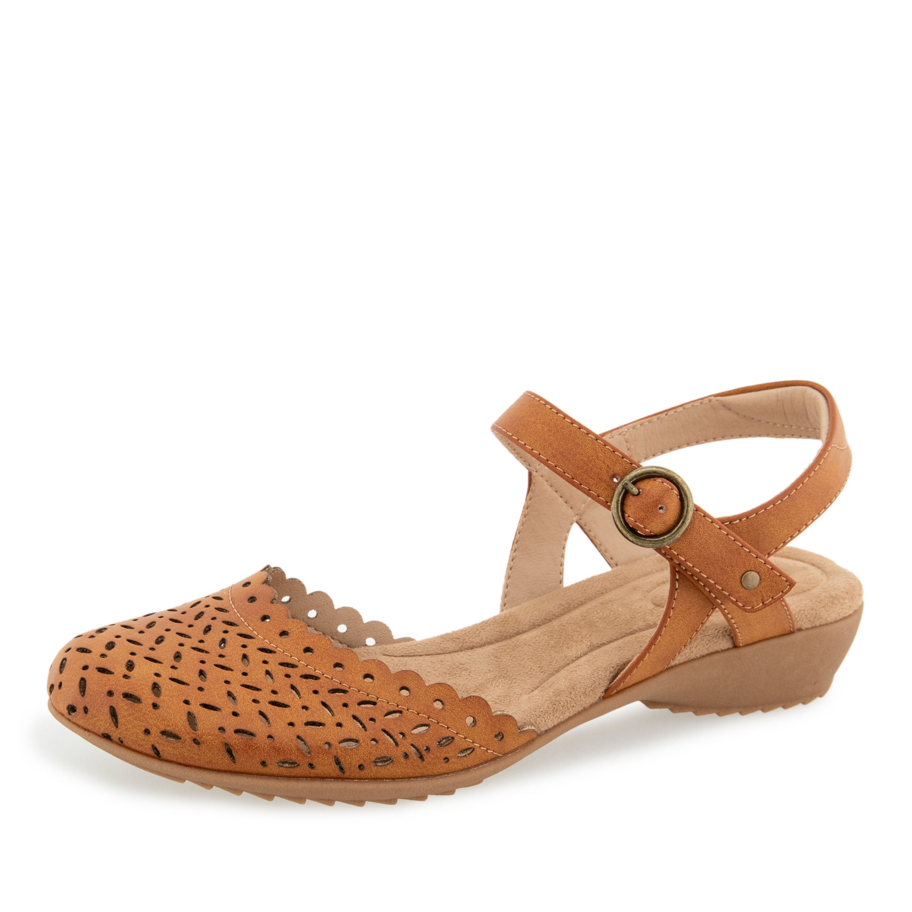 Vinya Hook & Loop Casual Shoe, TAN, alternate image number 6
