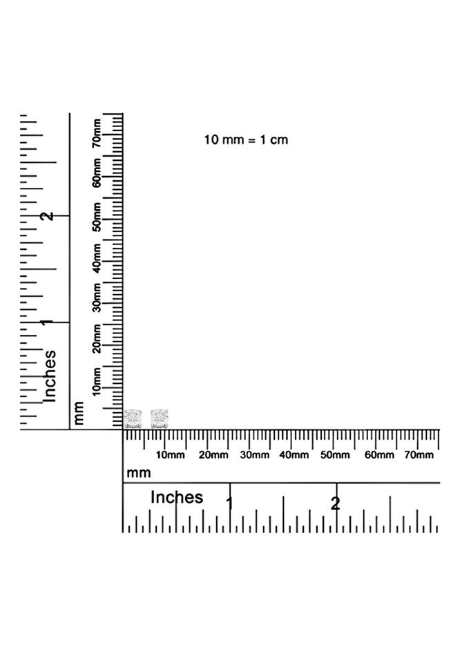 Sterling Silver Round Brilliantcut Diamond Miracleset Stud Earrings, , alternate image number 5