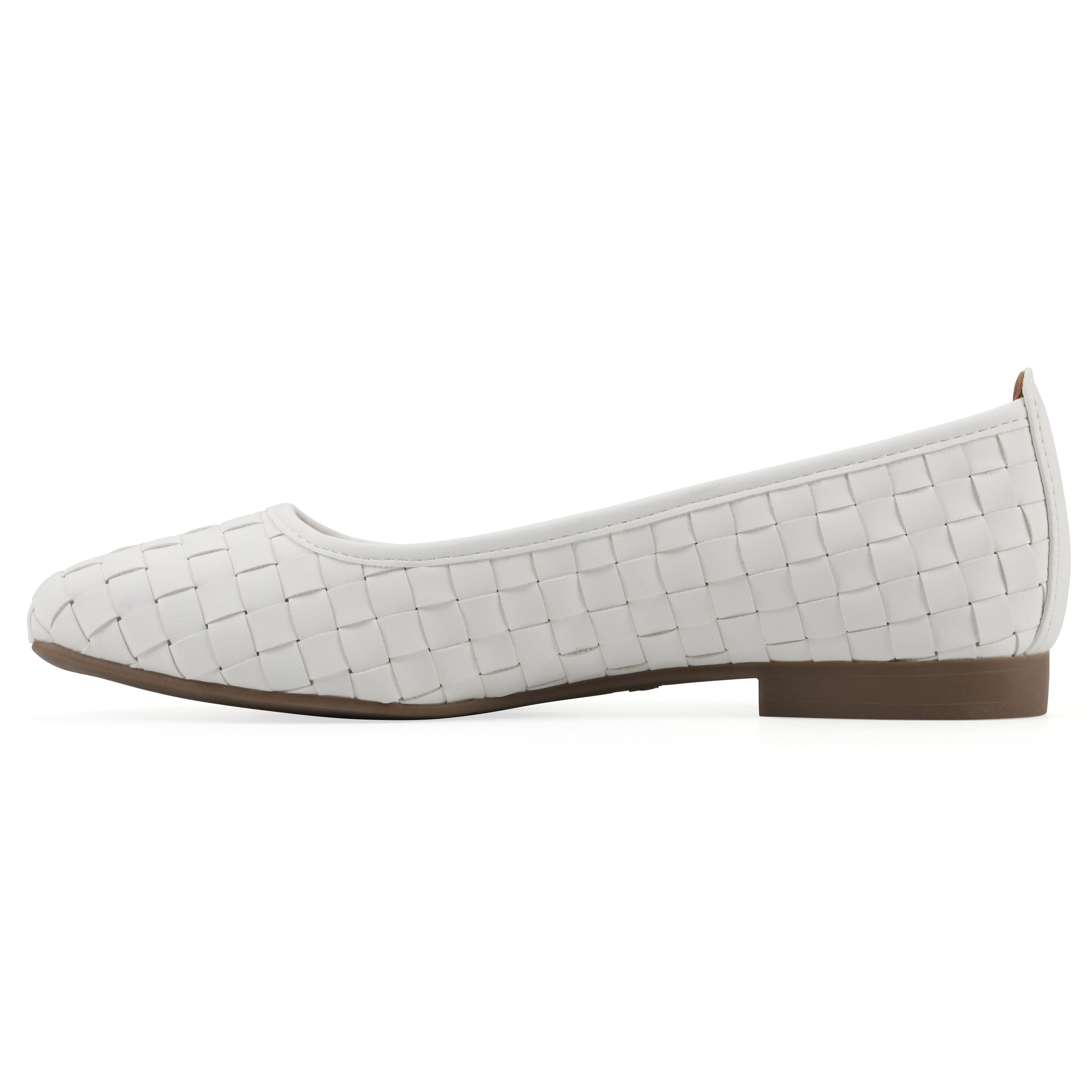 Boccie Ballet Flat, WHITE SMOOTH, alternate image number 3