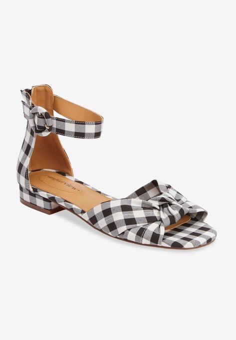 The Ansley Sandal, GINGHAM, hi-res image number null