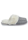 Textured Knit Moccasin Scuff Slipper, , alternate image number null