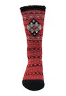 Diamond Fairisle Thermal Socks, RED, hi-res image number 0