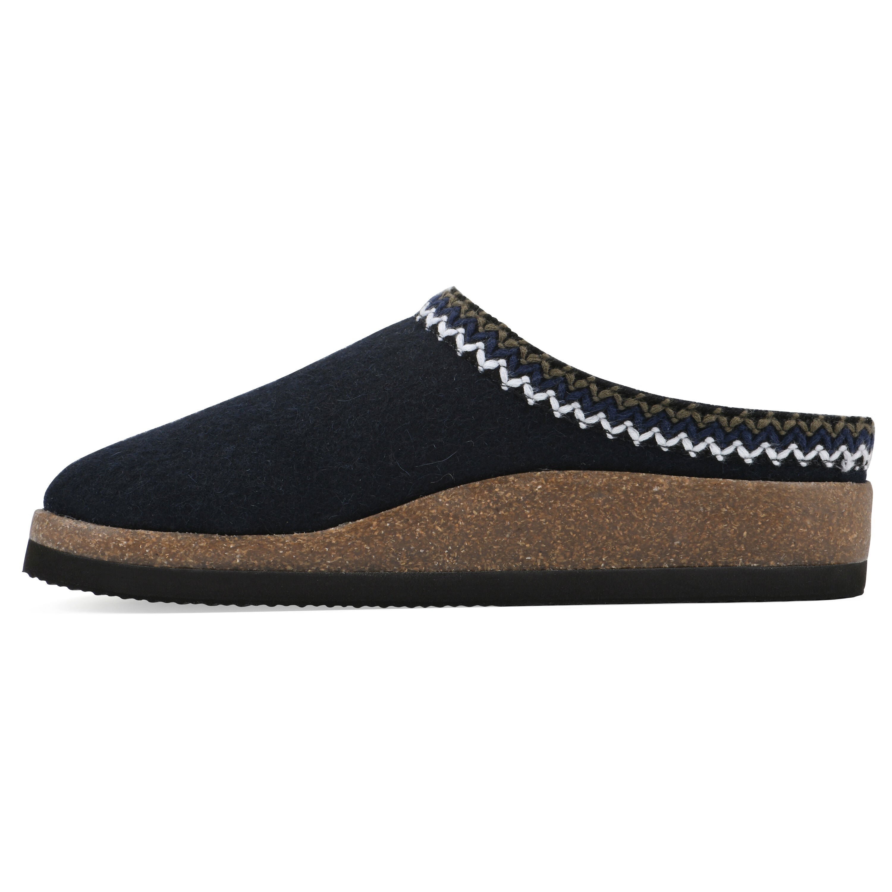 Bundle Up Footbeds Clog, NAVY FABRIC, alternate image number 3