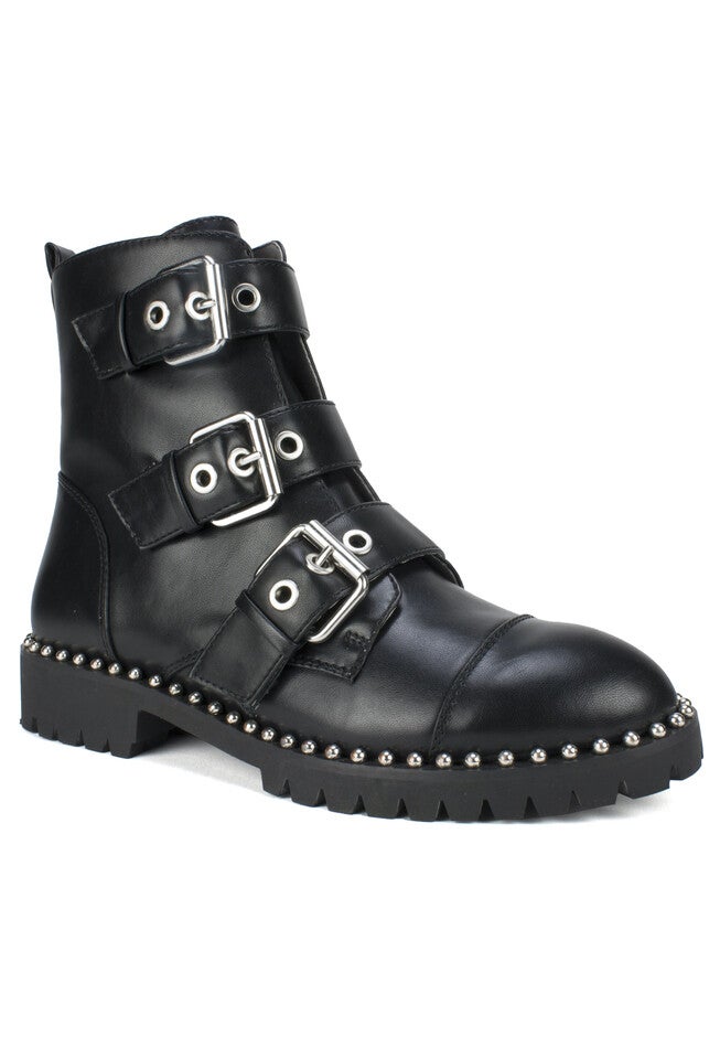 Sherlock Combat Boot, BLACK SMOOTH, hi-res image number null