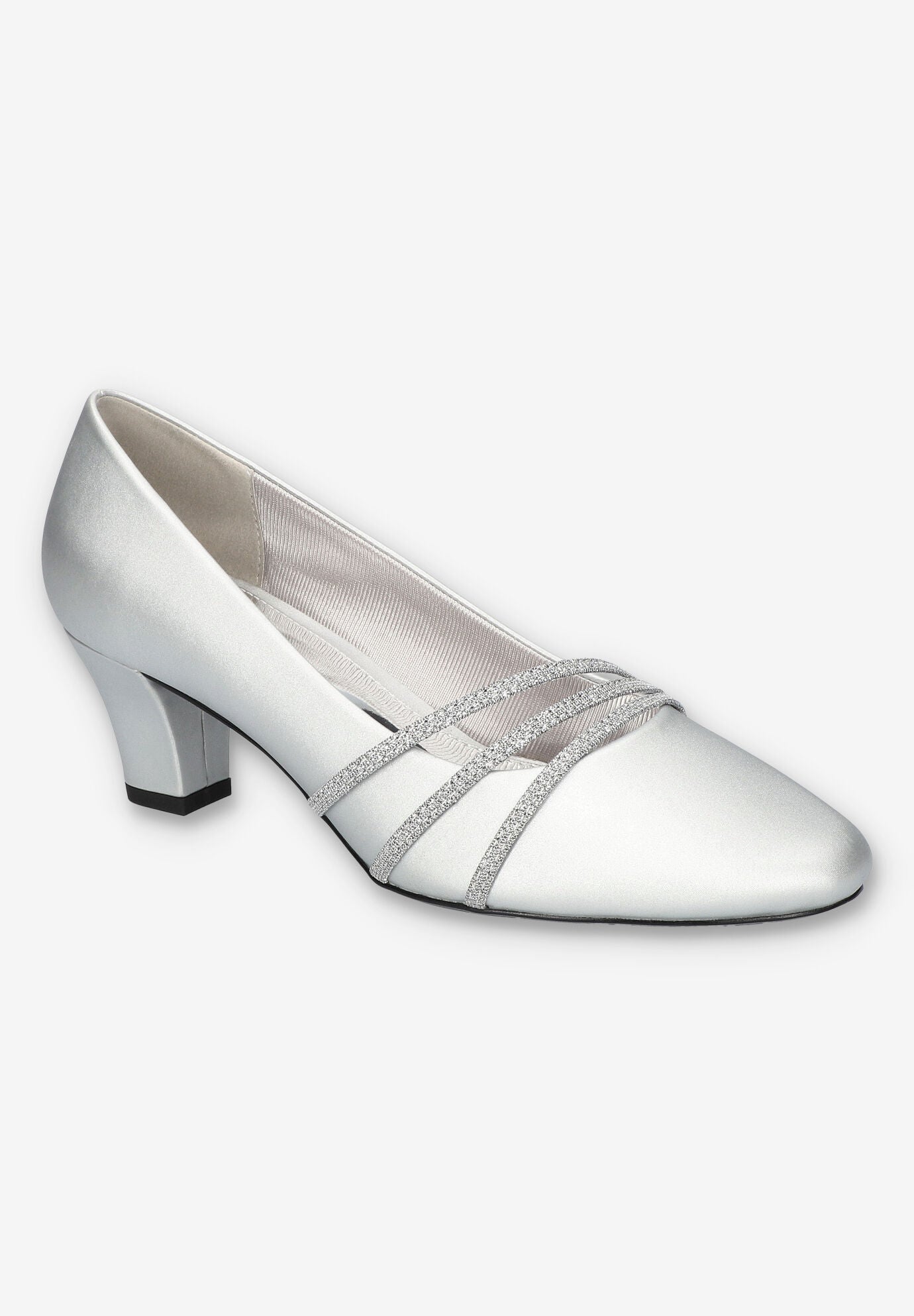 Cristiny Pump, SILVER SATIN, hi-res image number 0