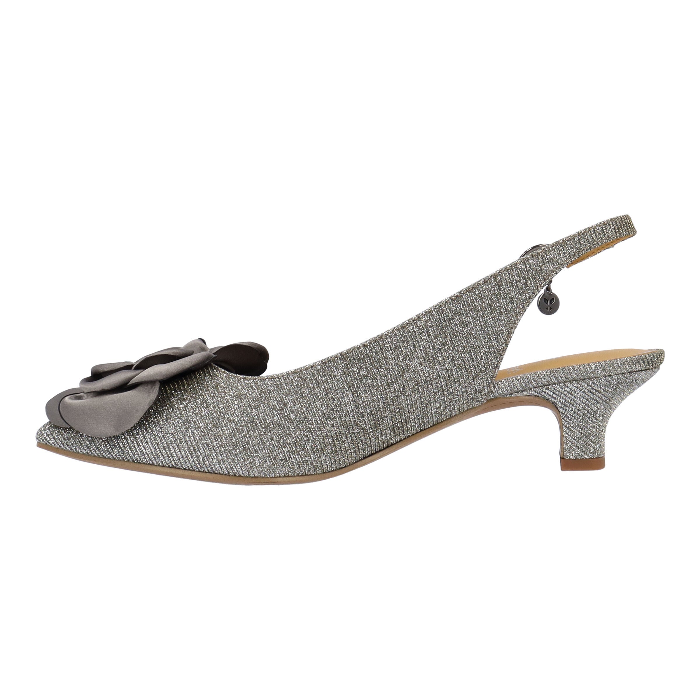 Jozey Slingback Pump, PEWTER, alternate image number 4