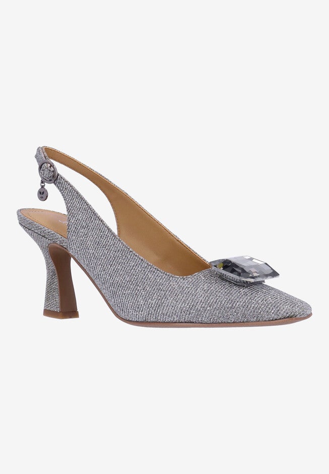 Saskia Square Toe Pump, PEWTER, hi-res image number null
