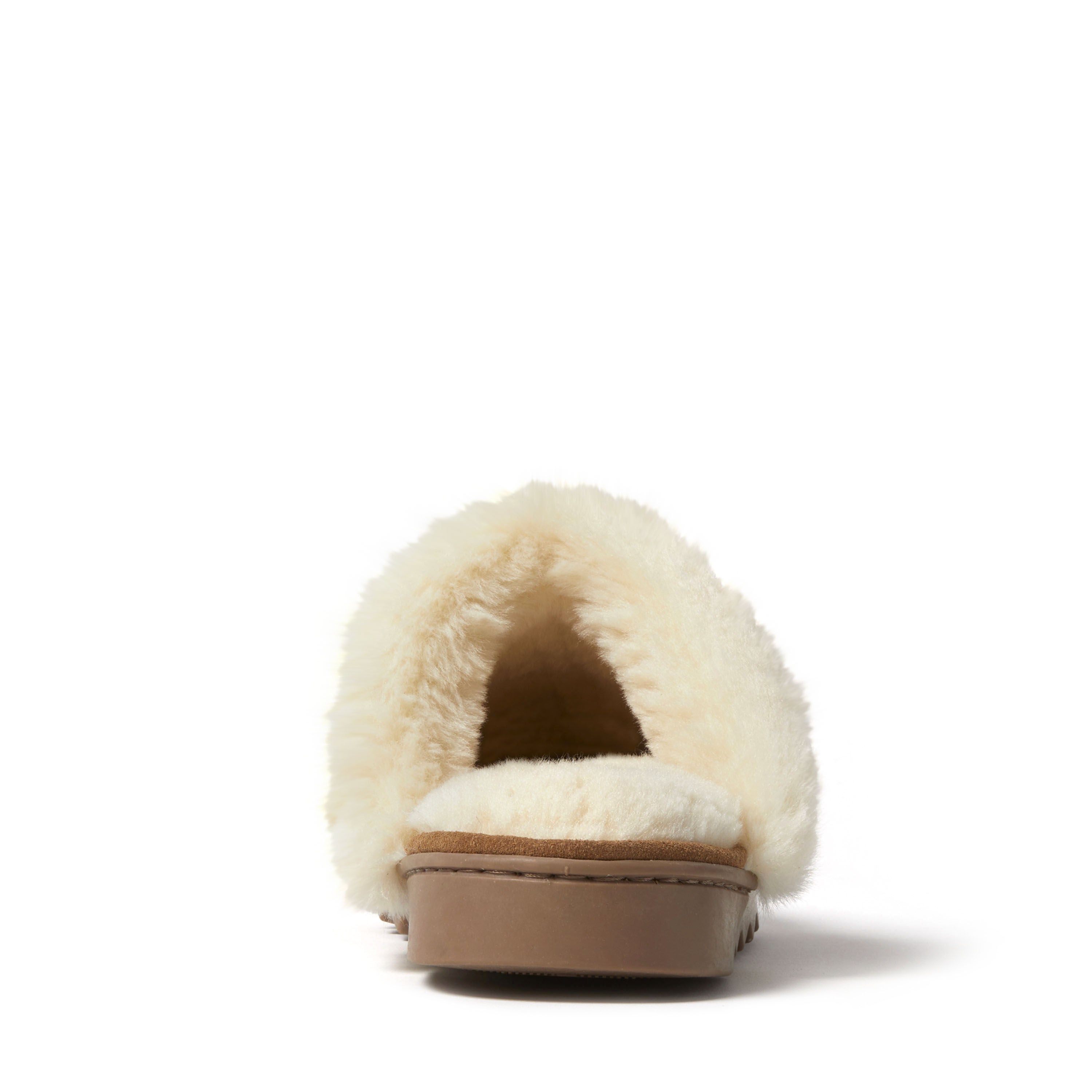 Helena Genuine Suede Scuff, CHESTNUT, on-hover image number 1