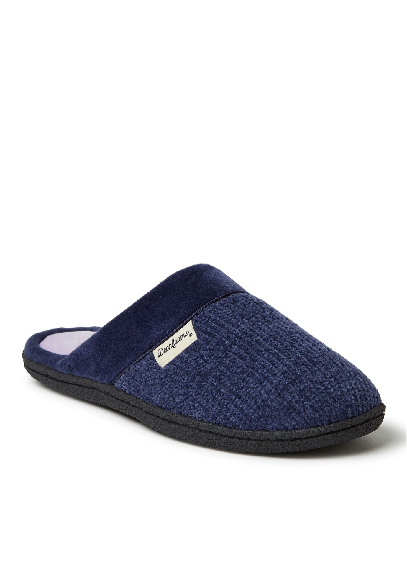 Samantha Chenille Closed Toe Scuff Slipper, PEACOAT, hi-res image number 0