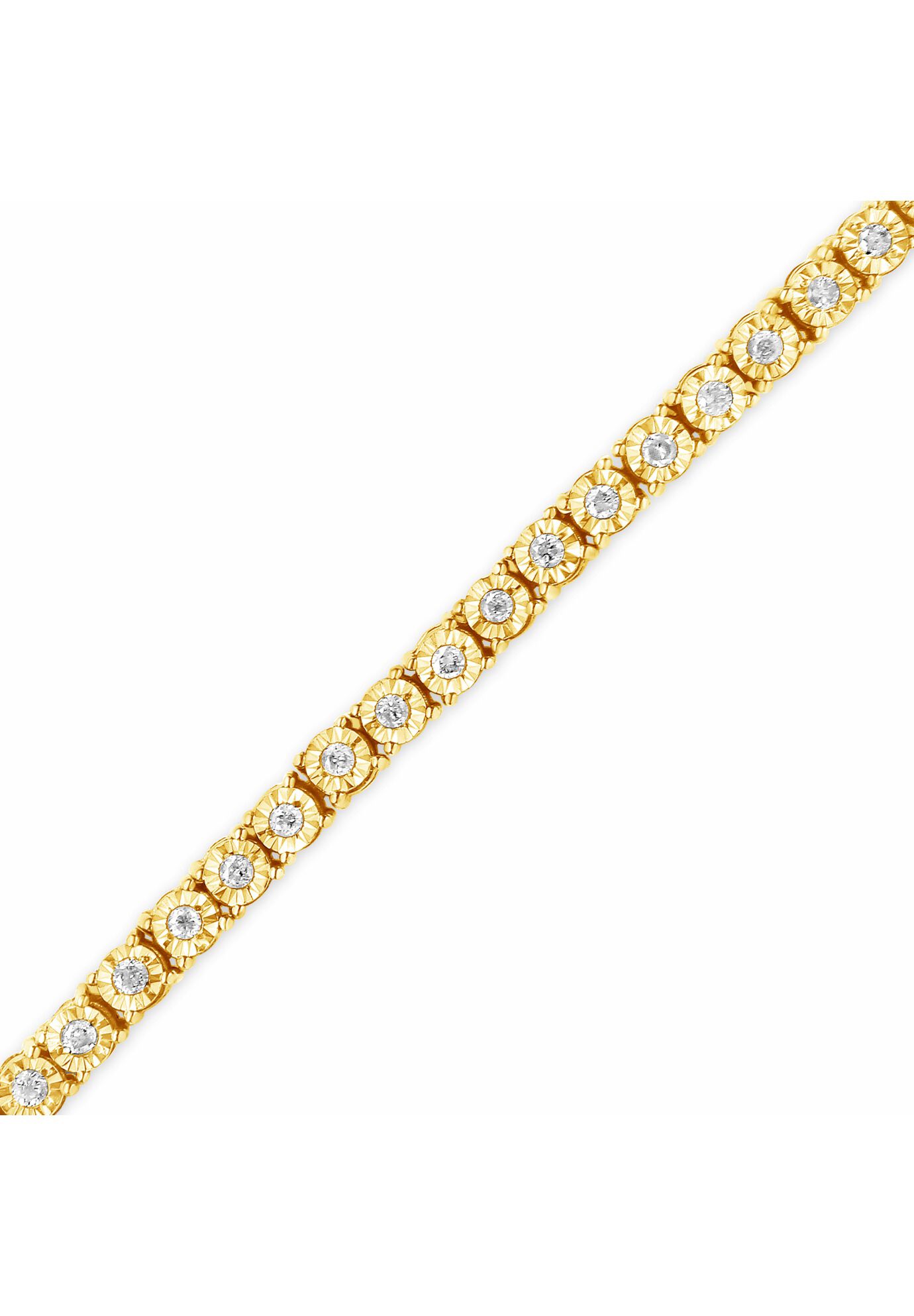 Silver 1.0 Cttw Miracle-Set Diamond Tennis Bracelet - 9 inches Inches, , alternate image number 11