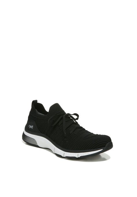 Romia Stretch Knit Walking Sneaker, BLACK, hi-res image number null