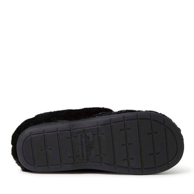 Claire Cable Knit Chenille Clog, BLACK, alternate image number 4