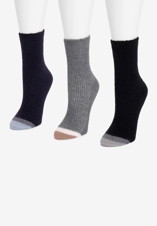 3 Pair Pack Sparkle Socks, , alternate image number null
